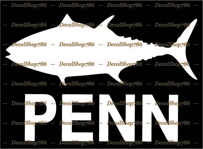 Penn Fishing – Fishes – Outdoor Sports – Vinyl Die-Cut Peel N' Stick Decals