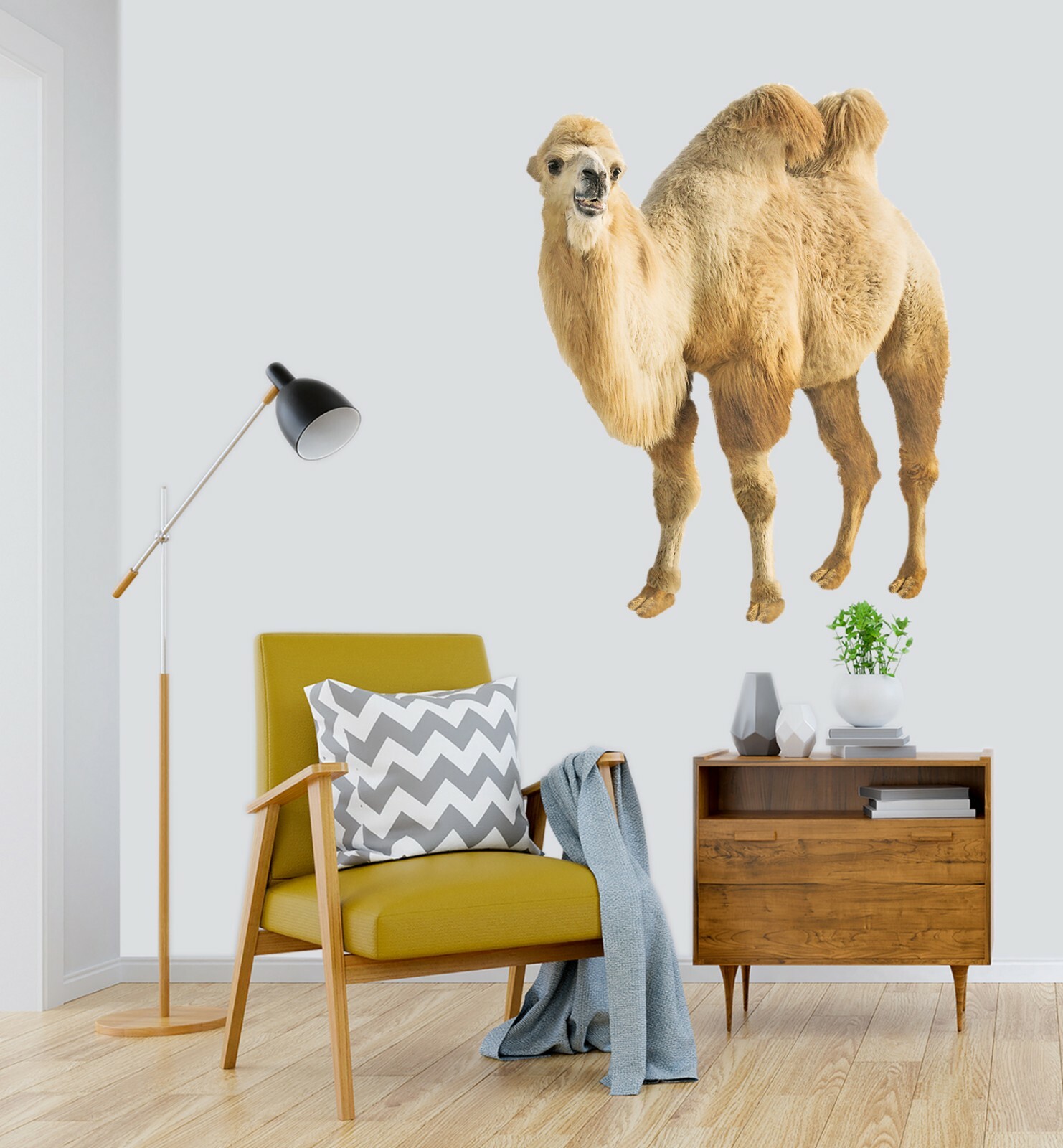 3D Cute Camel G451 Animal Wallpaper Mural Poster Wall Stickers Decal Honey
