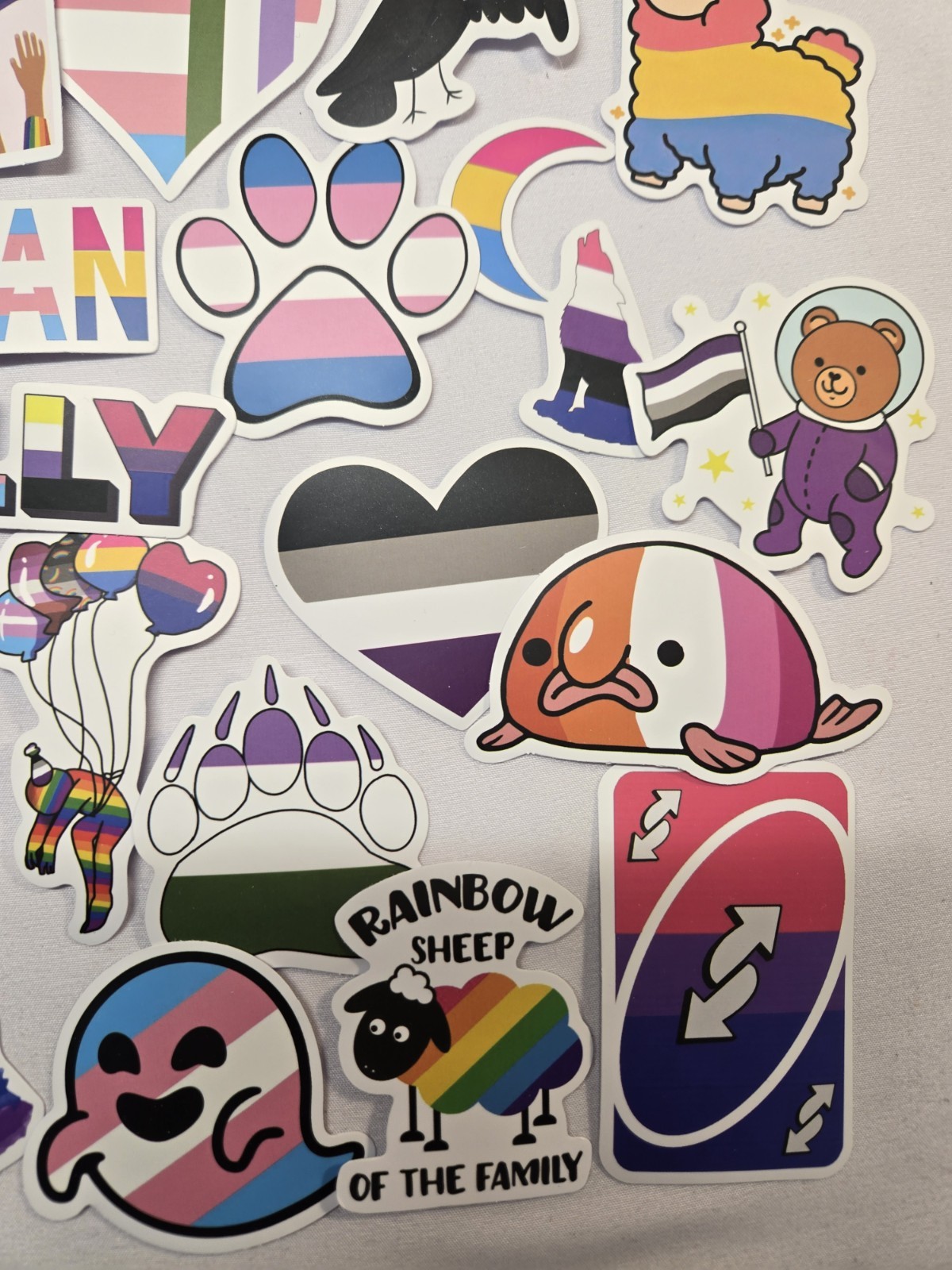50 PCS Gay Pride Stickers LGBTQ+ Pride Month Decals Laptop Car Decoration