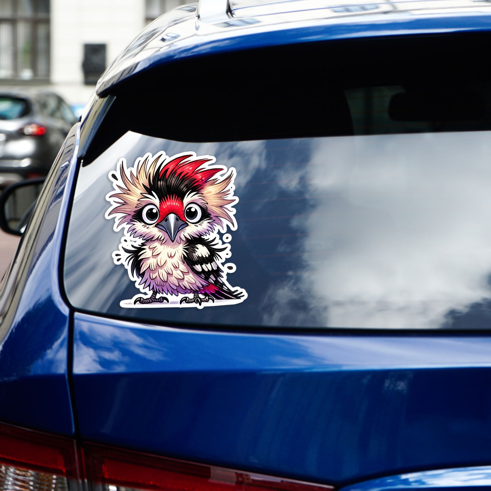 Cartoon Woodpecker – Vinyl Decal Sticker – Car Window Laptop – #309