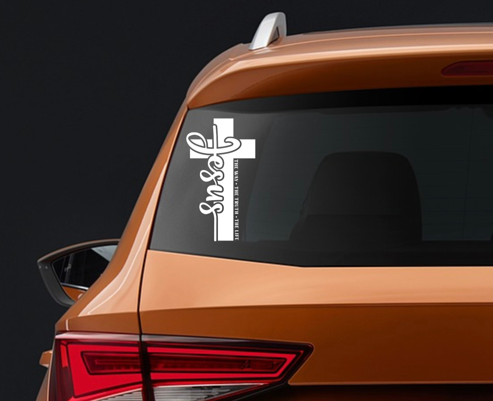 Vinyl Decal Sticker Wood Signs Christian Quotes Jesus The Way The Truth The Life