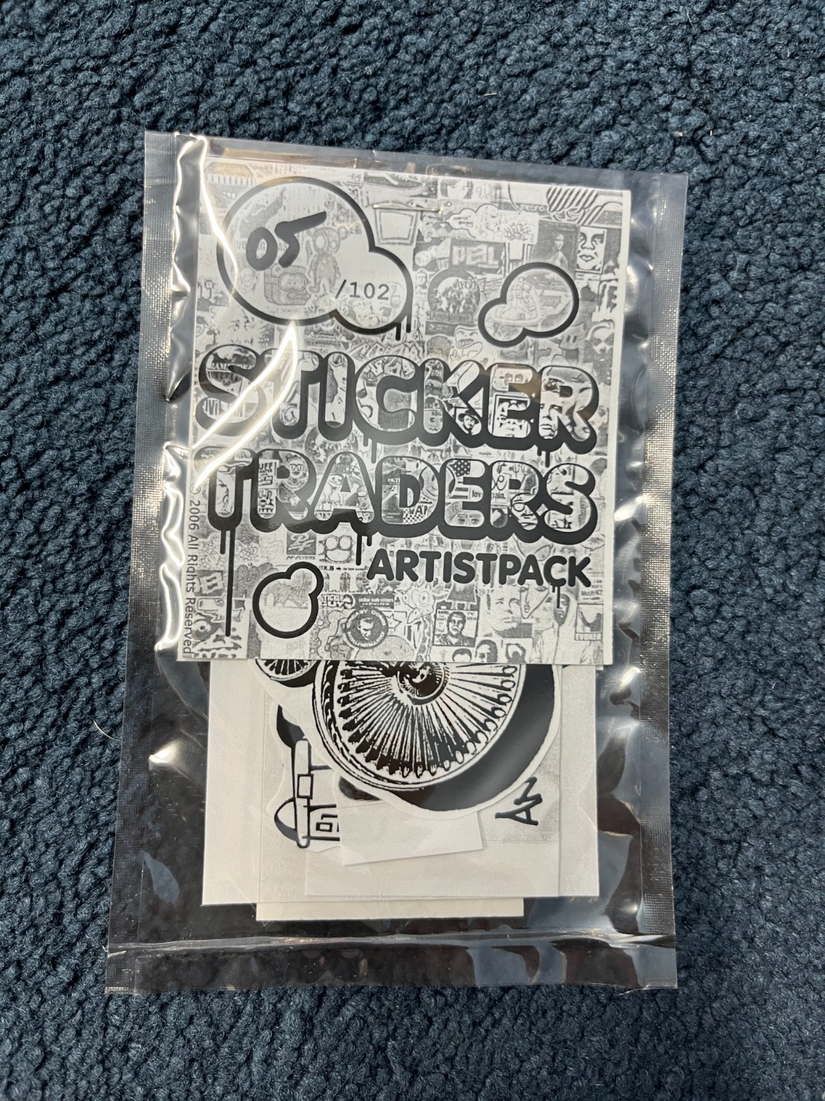 VTG NOS Graffiti Street Art Sticker Traders Artist Pack LTD 5/102 JOSH AKO