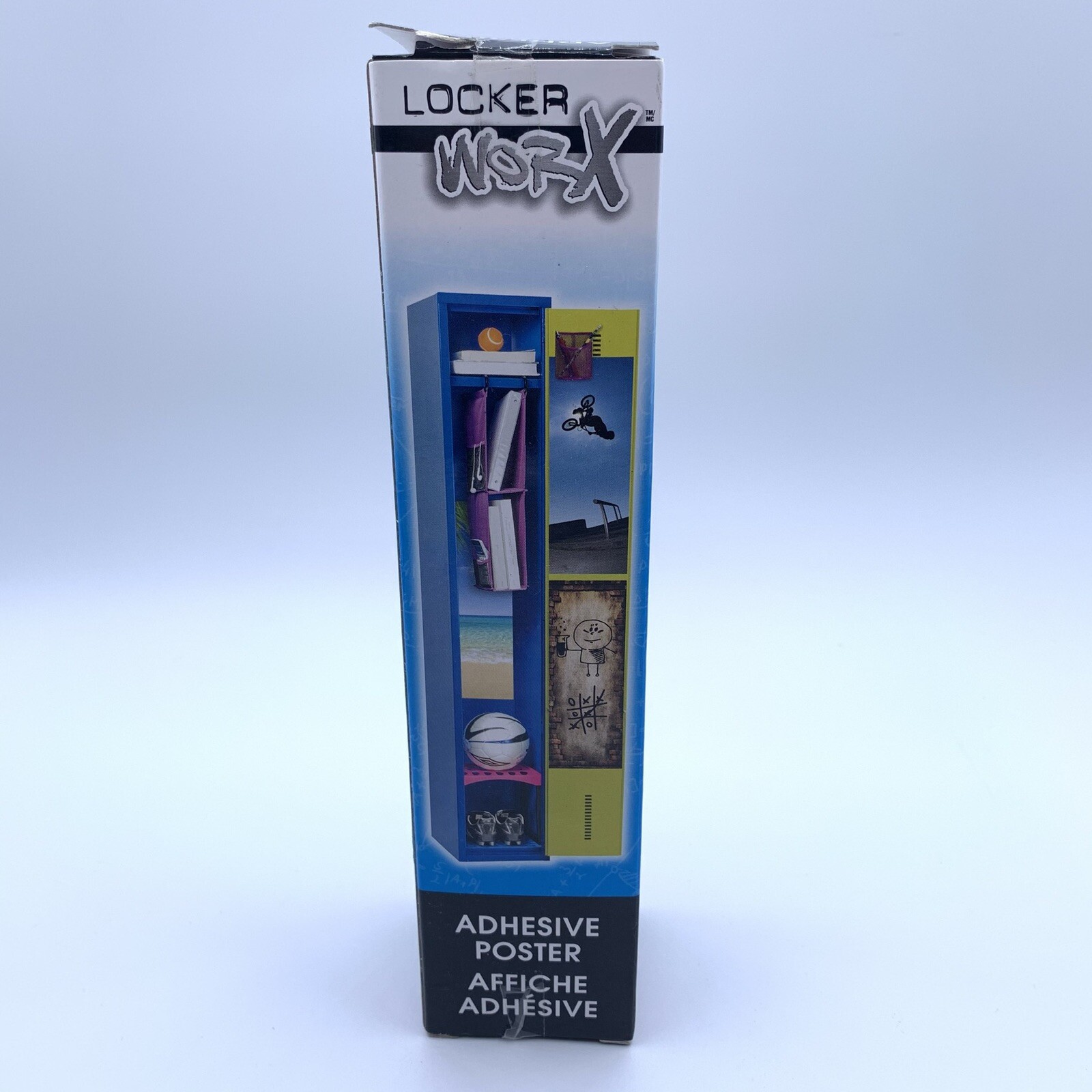 LOCKER WORX Adhesive Poster 8.5” X 24” Self Adhesive Safe On Most Surfaces
