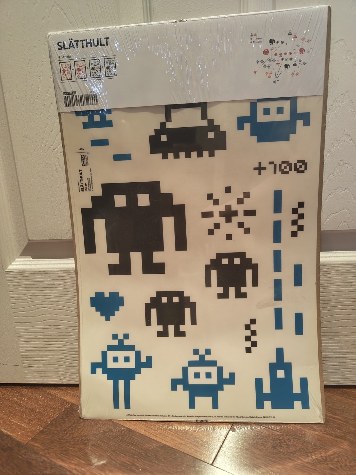 Arcade Alien Wall Art Decals Ikea Slatthult Ladyleia New Pixel Art Style Retro