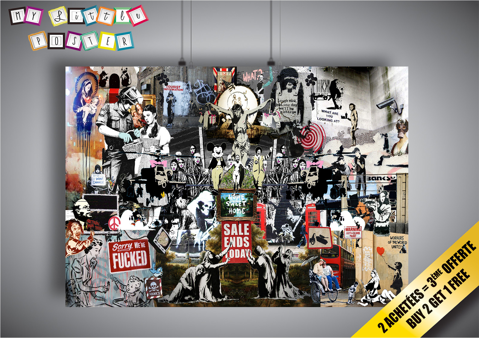 Banksy 02 Street Art Graffiti Wall Art