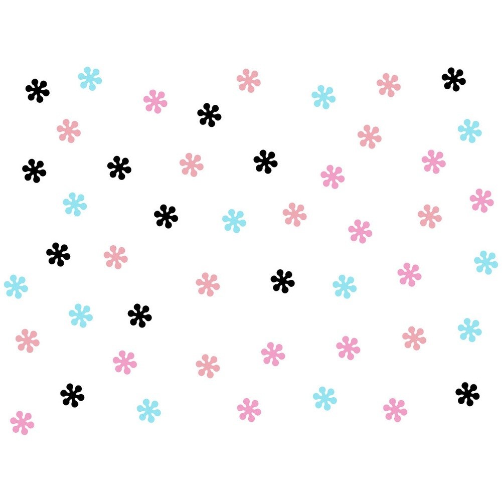 Accent Wall Decor Floral Wall Decals Removable Wall Stickers Self-adhesive Vinyl