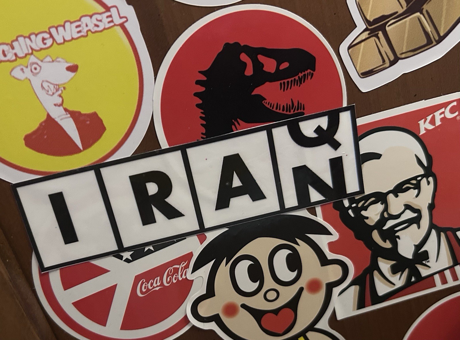 Iraq/Iran Sticker – Glossy Vinyl