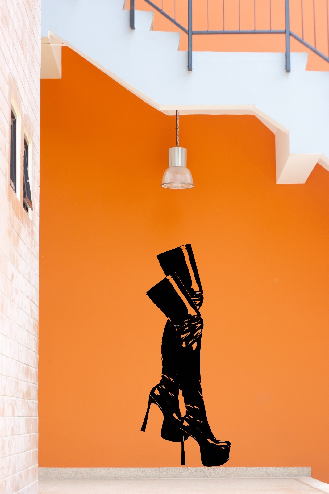 Wall Vinyl Decal Sticker Shoes Fashion High Heel for Living room (z1266)