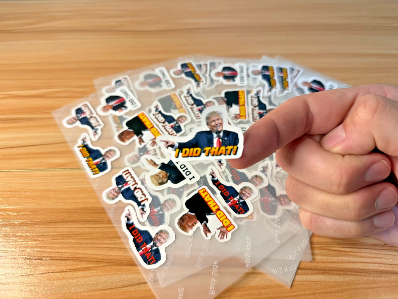 I DID THAT Gas Pump Stickers, 1.5" Mini Assorted Vinyl Waterproof 10-100 pack