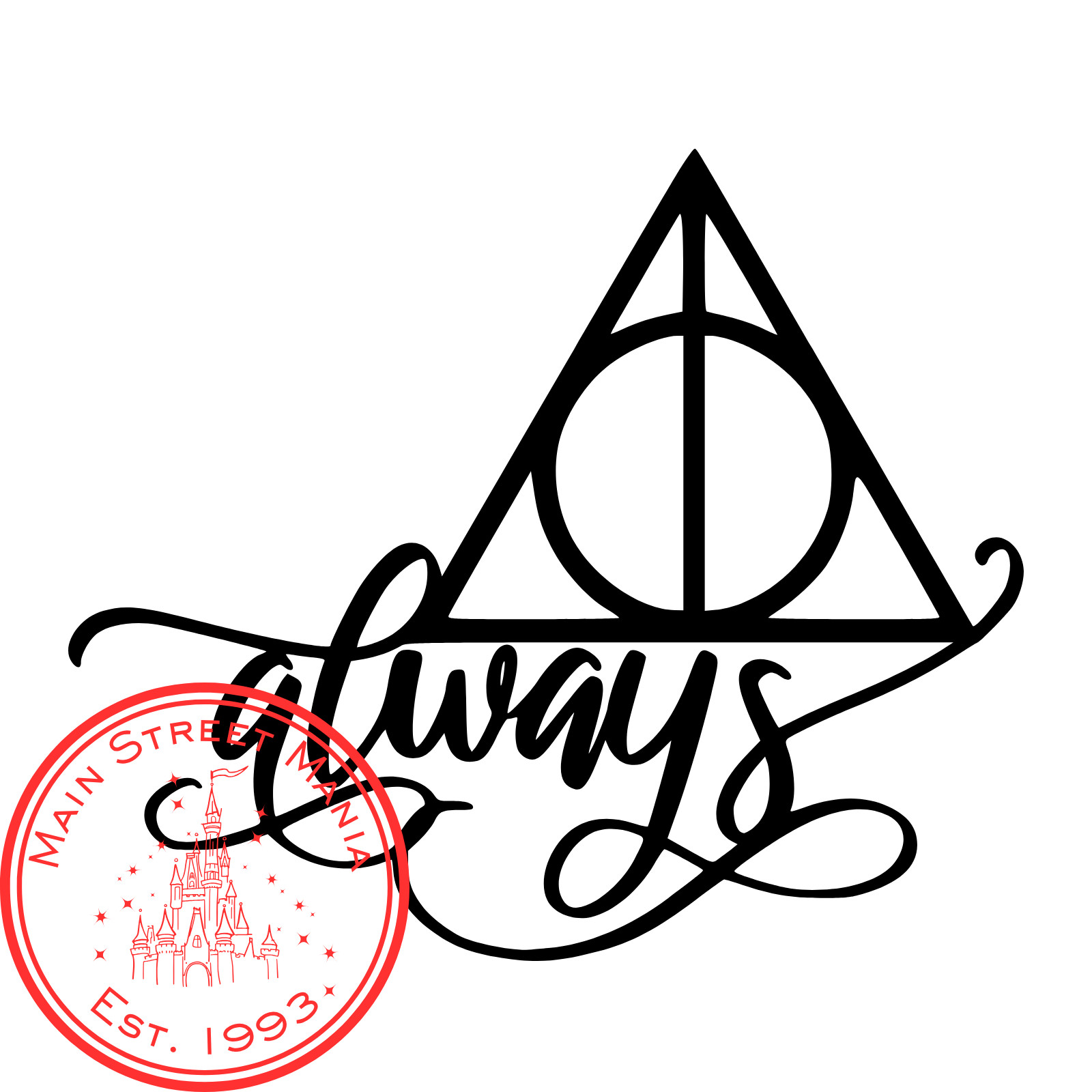 Always Deathly Hallows Sticker Decal Harry Potter Inspired