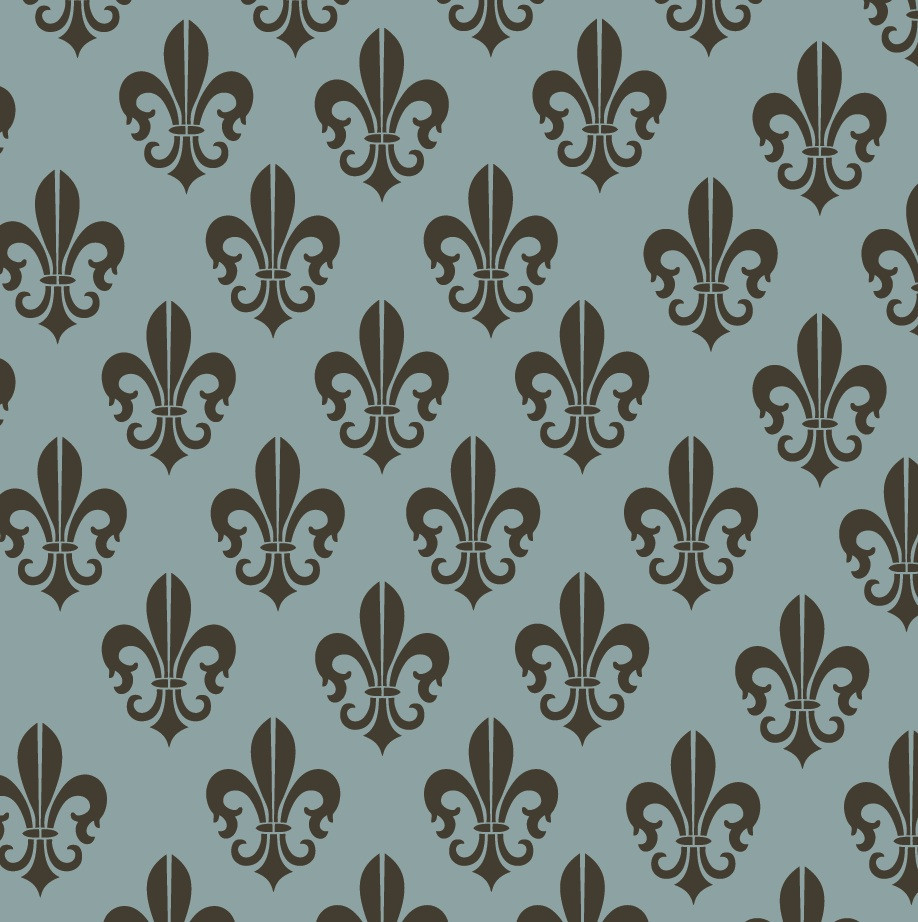 Large Wall Fleur De Lis Mylar Damask STENCIL Pattern FAUX MURAL Reusable 0001