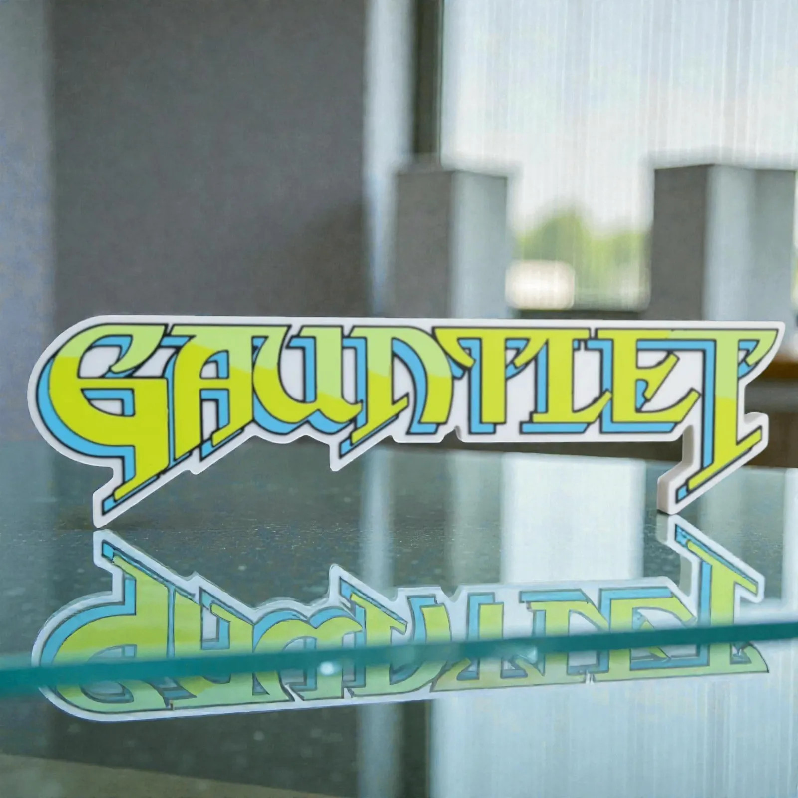 Gauntlet Atari Video Game Logo Sticker Decal Retro 80s Arcade Collectible