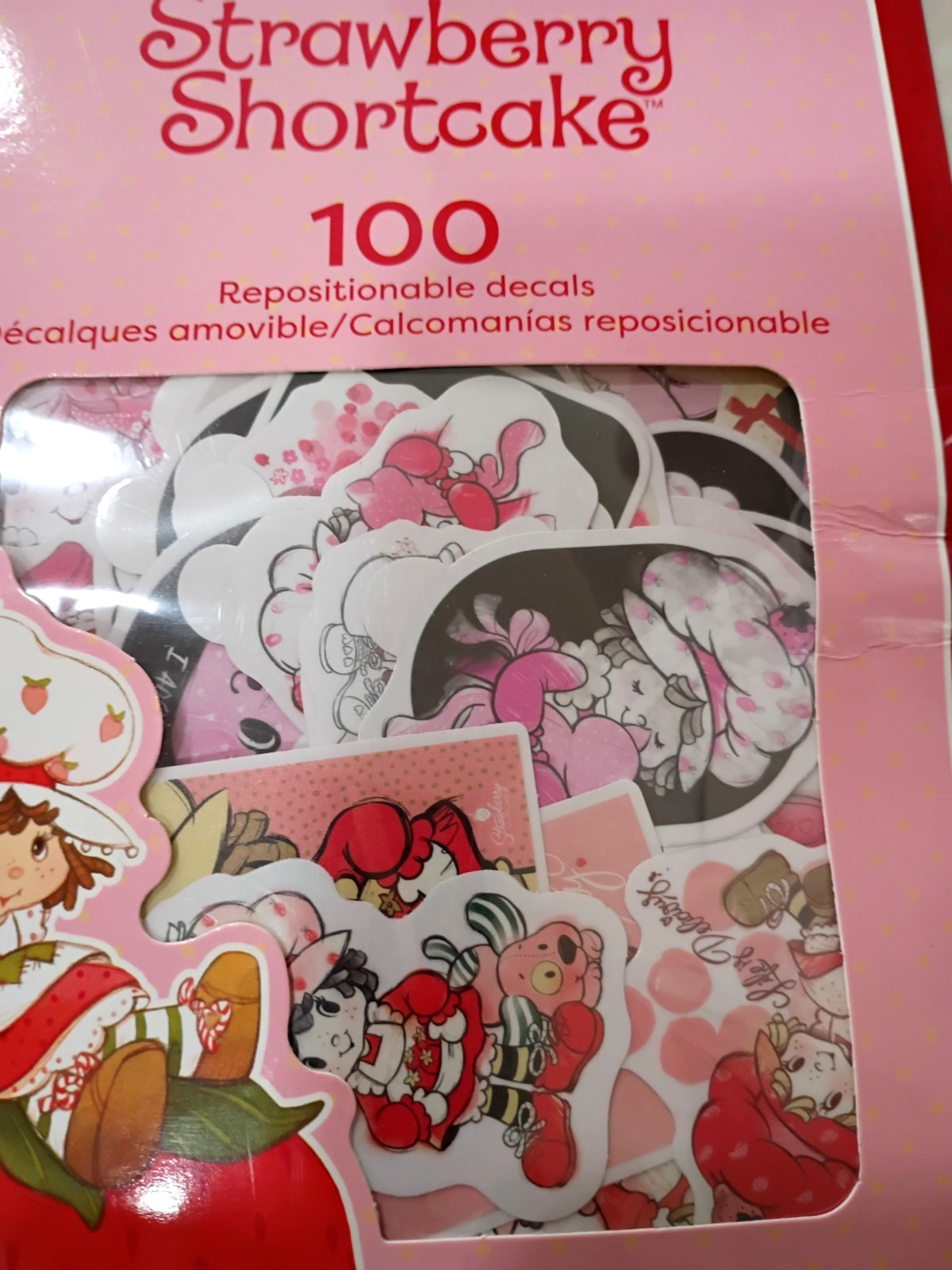 Strawberry Shortcake Repositionable Decals 100 Count Pack