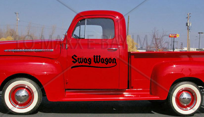 Swag Wagon Car Truck Mini Van Glass Bumper Custom Graphic Die Cut Vinyl Decal