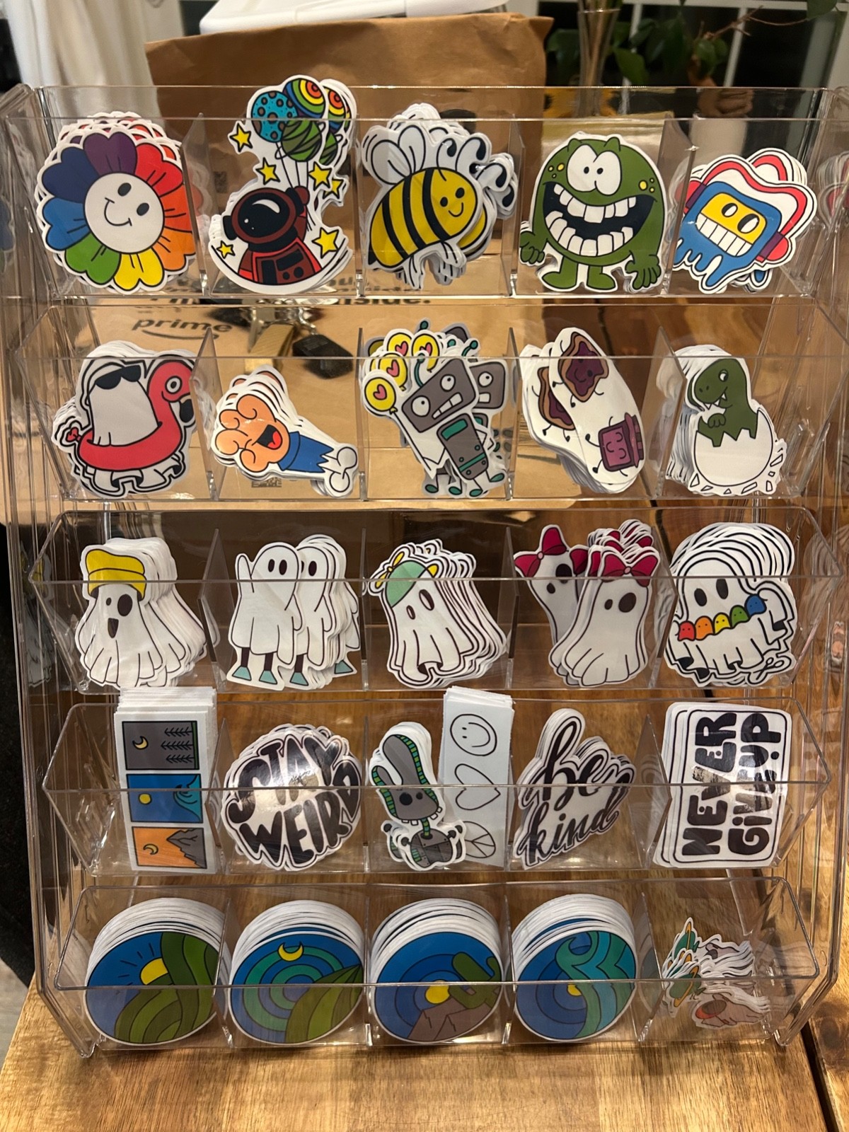 Cute Handmade Waterproof Vinyl Stickers Bundles Available Unique Hand-Drawn Art