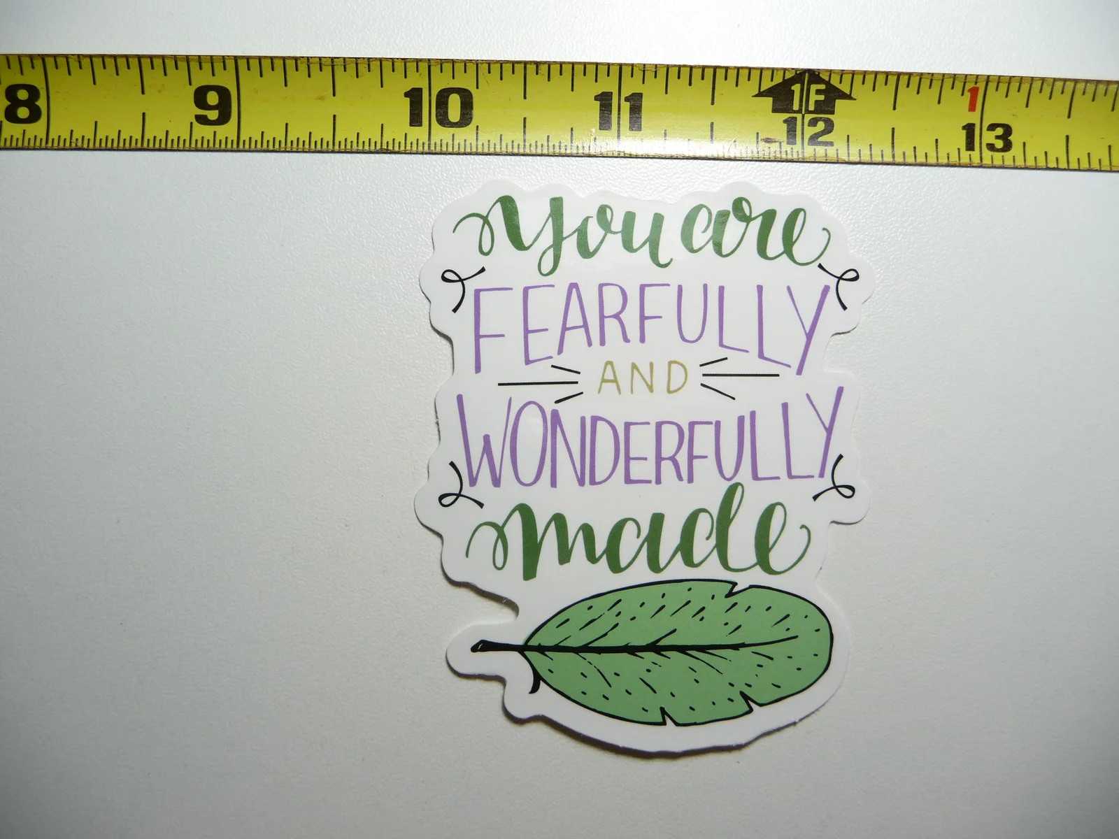 YOU ARE WONDERFULLY MADE SMALL STICKER DECAL CHRISTIAN CHURCH FAITH RELIGION