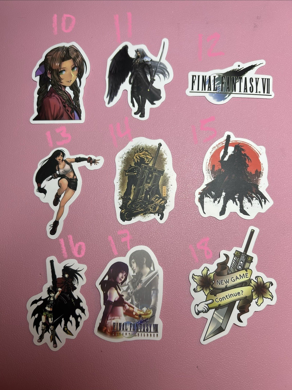 Final Fantasy And More Anime Stickers