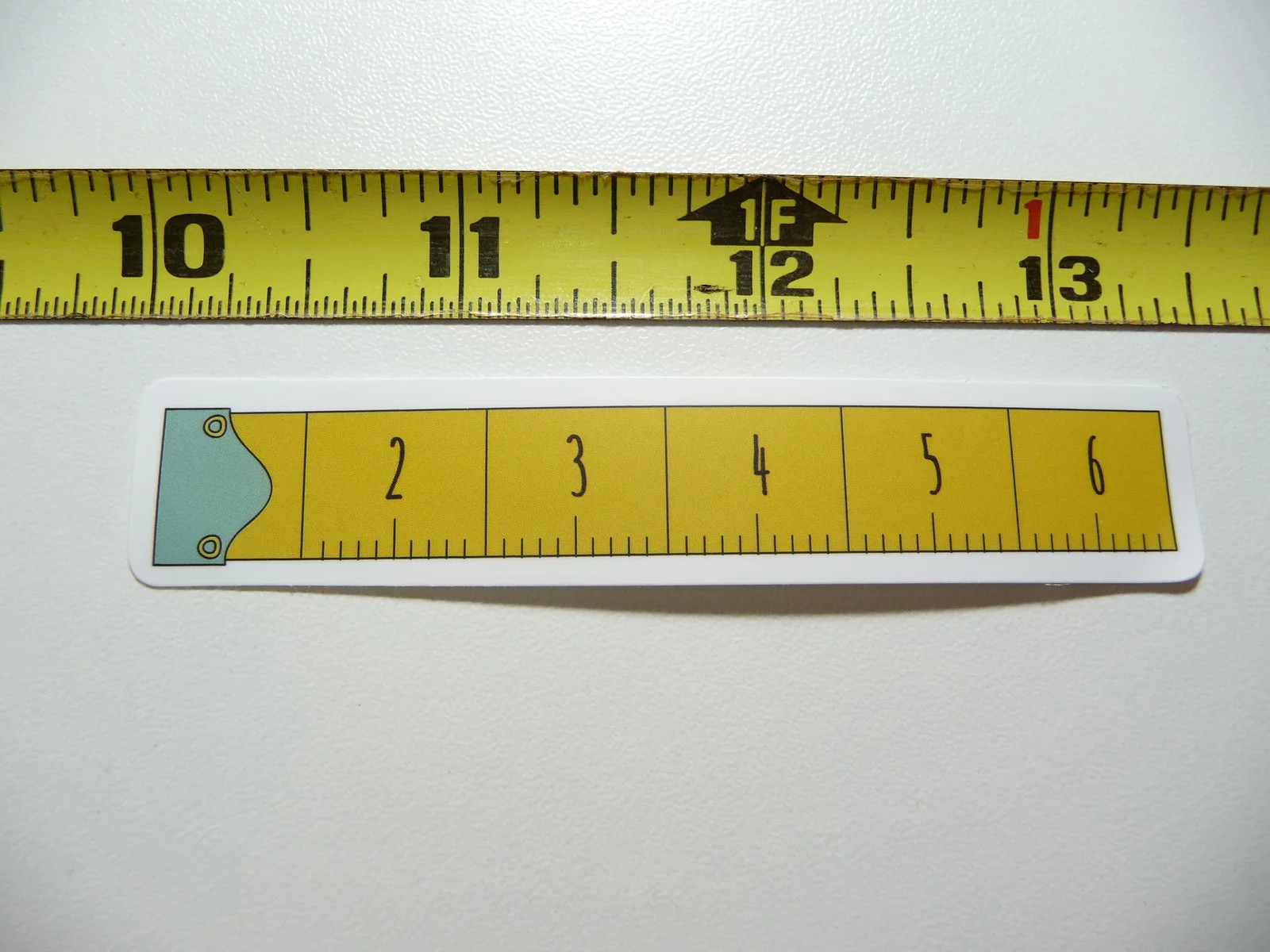 TAILOR'S TAPE SMALL STICKER DECAL SEWING SEW CLOTHING SEAMSTRESS FUNNY