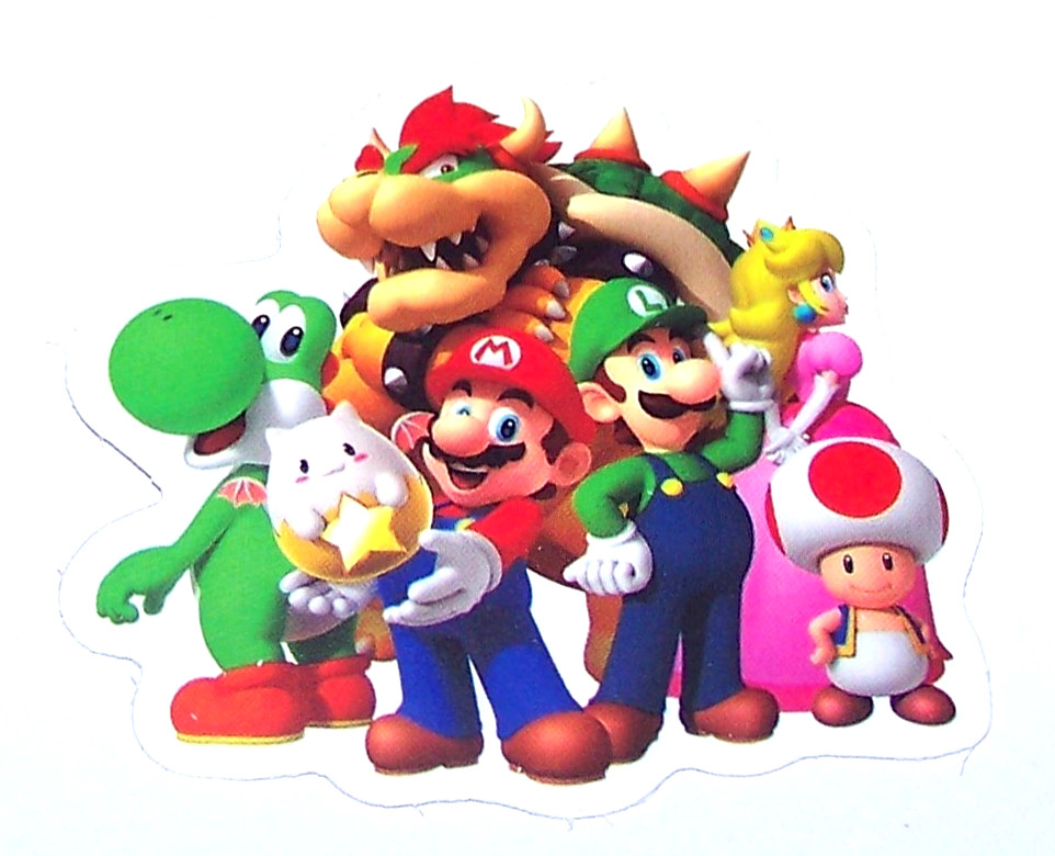 Super Mario Bros – Cut Sticker Decal Movie Nintendo Video Game MARIO with Team