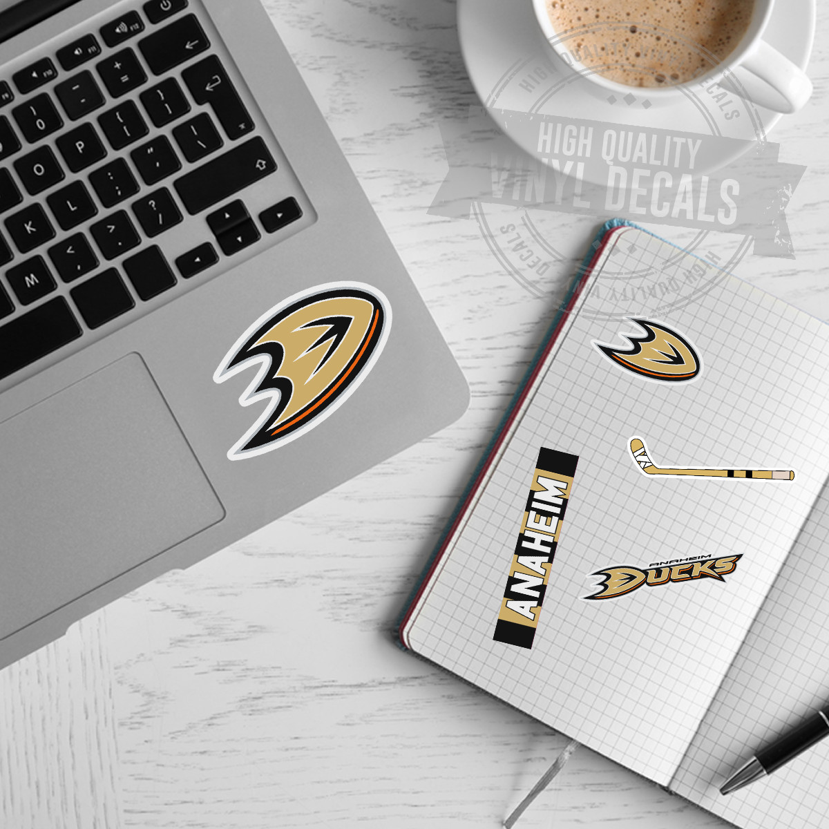 Anaheim Ducks NHL Hockey A4 High Quality Printed Vinyl Decal Sticker Kit New