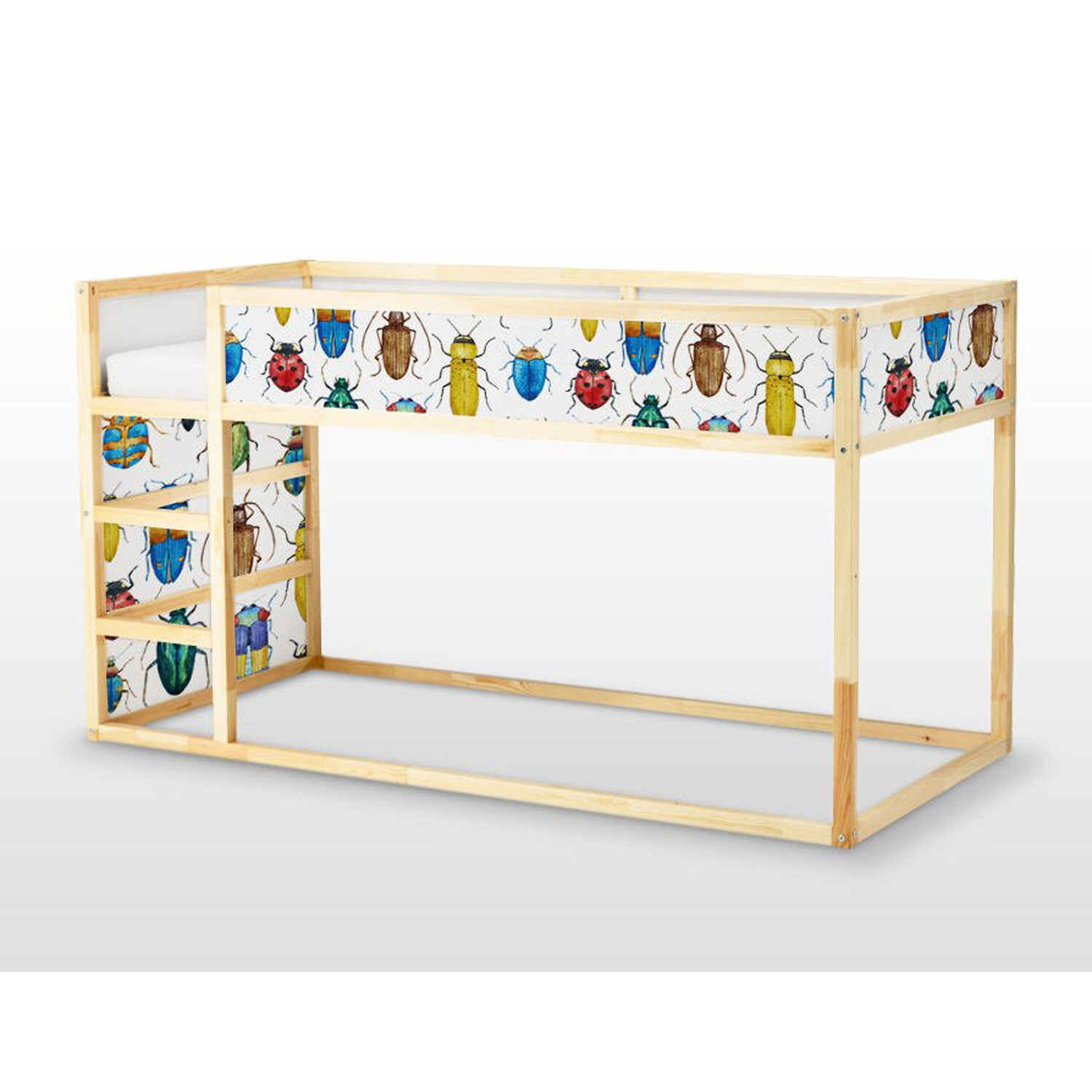 IKEA KURA BED removable Decal self-adhesive sticker furniture colorful insects