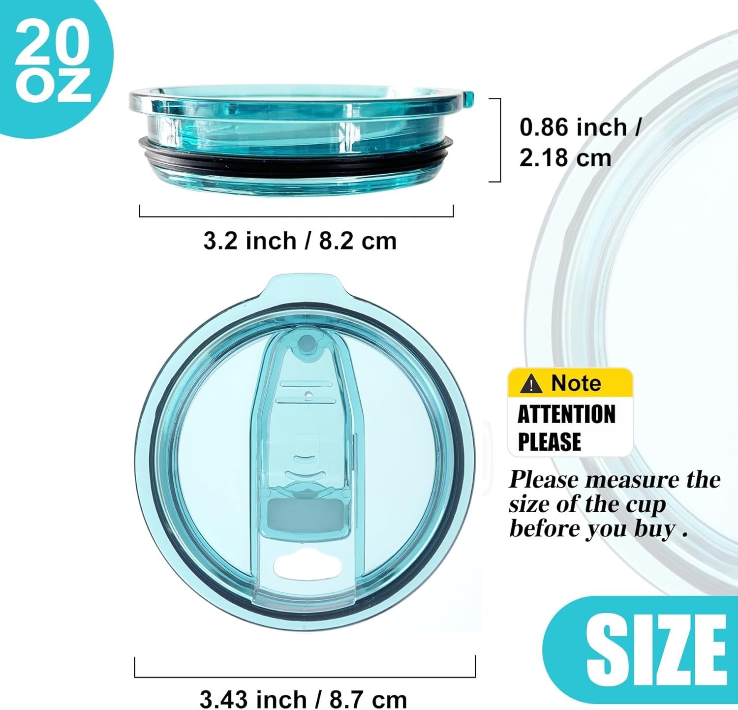 4 Replacement Lids for 20Oz Stainless Steel Tumbler Lids-Replaces Only Covers