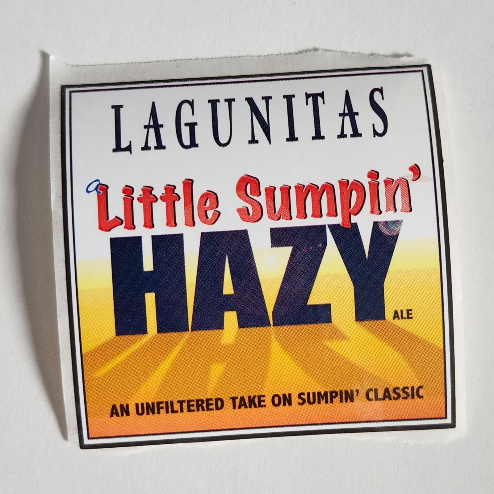 Lagunitas Little Sumpin Hazy Ale Sticker Brewery Beer Breweriana
