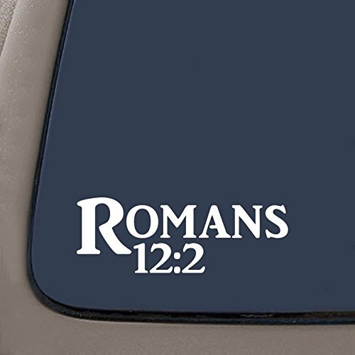 CMI DD941W Romans 12:2 Bible Verse Decal Sticker | 7.5-Inches by 2.7-Inches |
