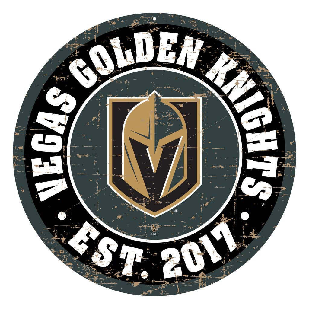 Vegas Gold Black Hockey Weather Resistant Vinyl Sticker/Decal 05