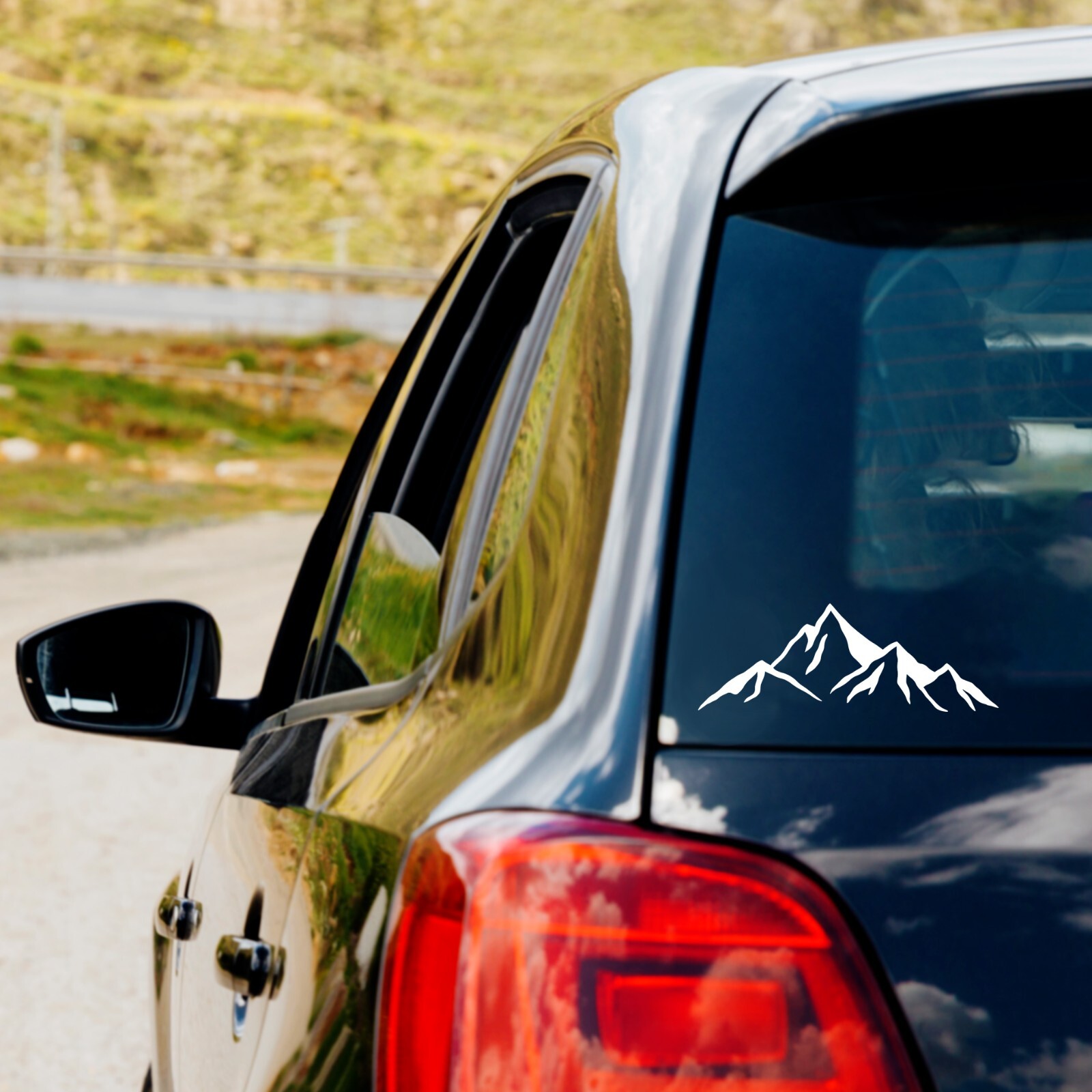 Mountain Range Vinyl Decal Sticker Hiking Adventure Wander Choose Color And Size