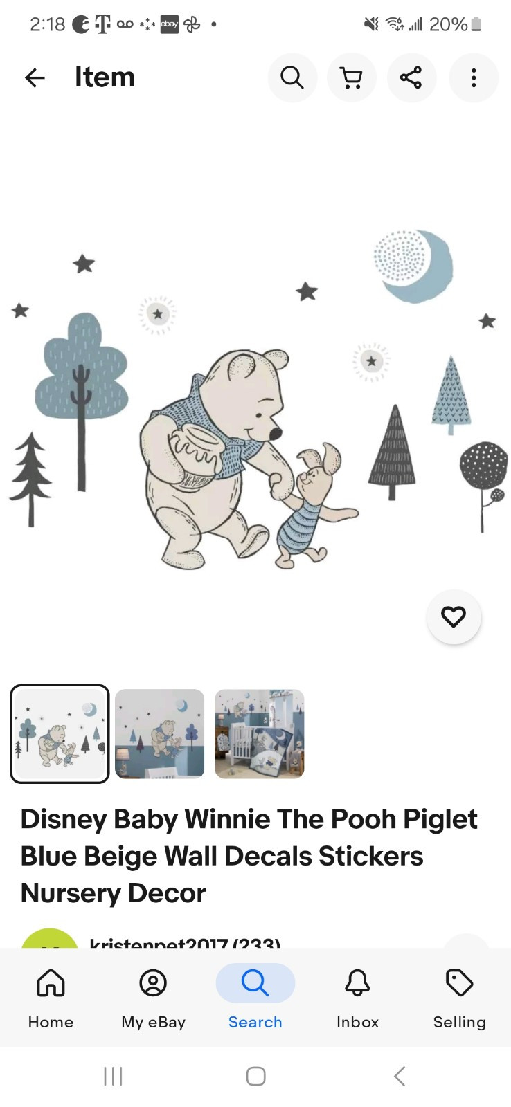 Winnie The Poo Decal Lamb & Ivy