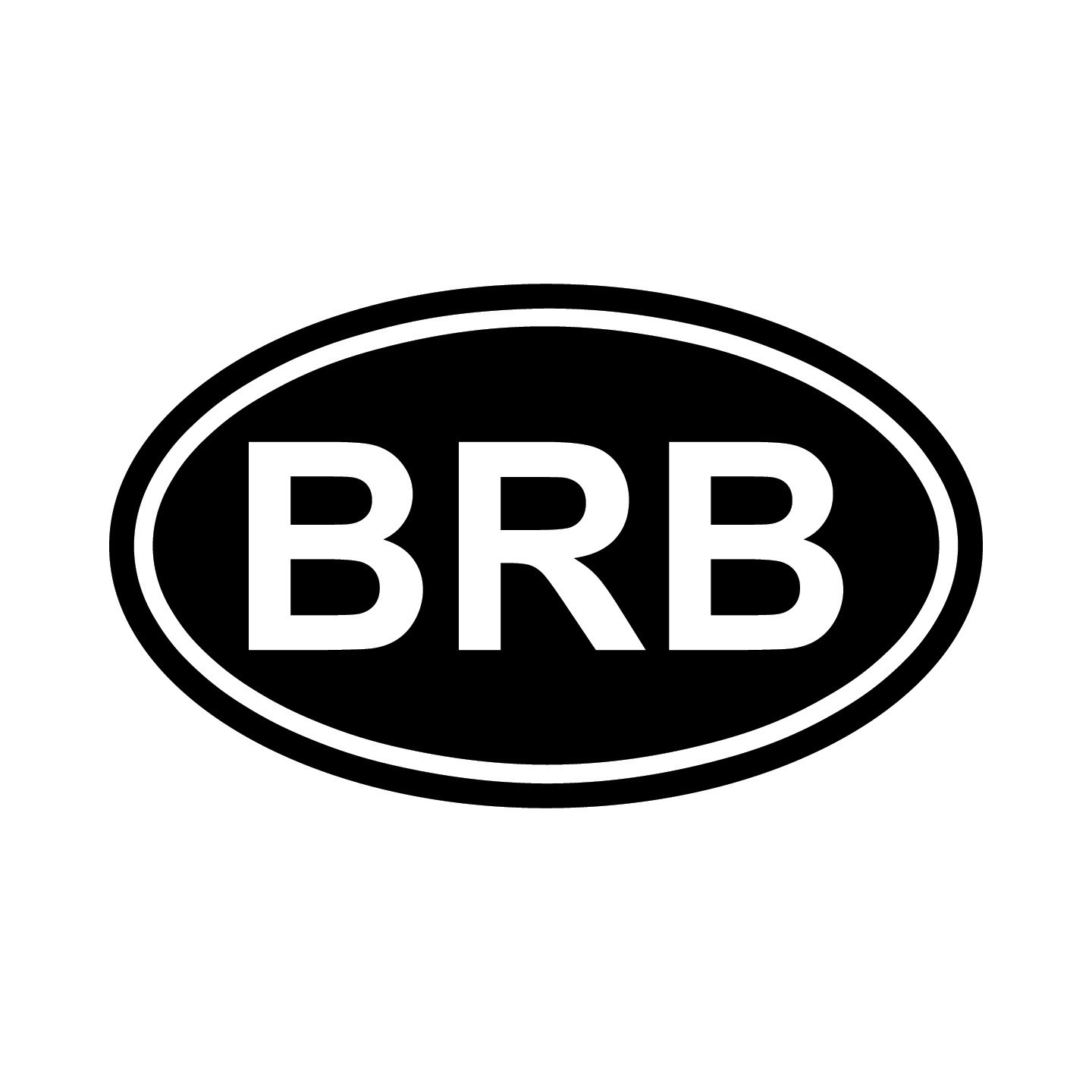 Barbados BRB Oval Country Code Vinyl Decal Sticker for Car Window Laptop & Gifts
