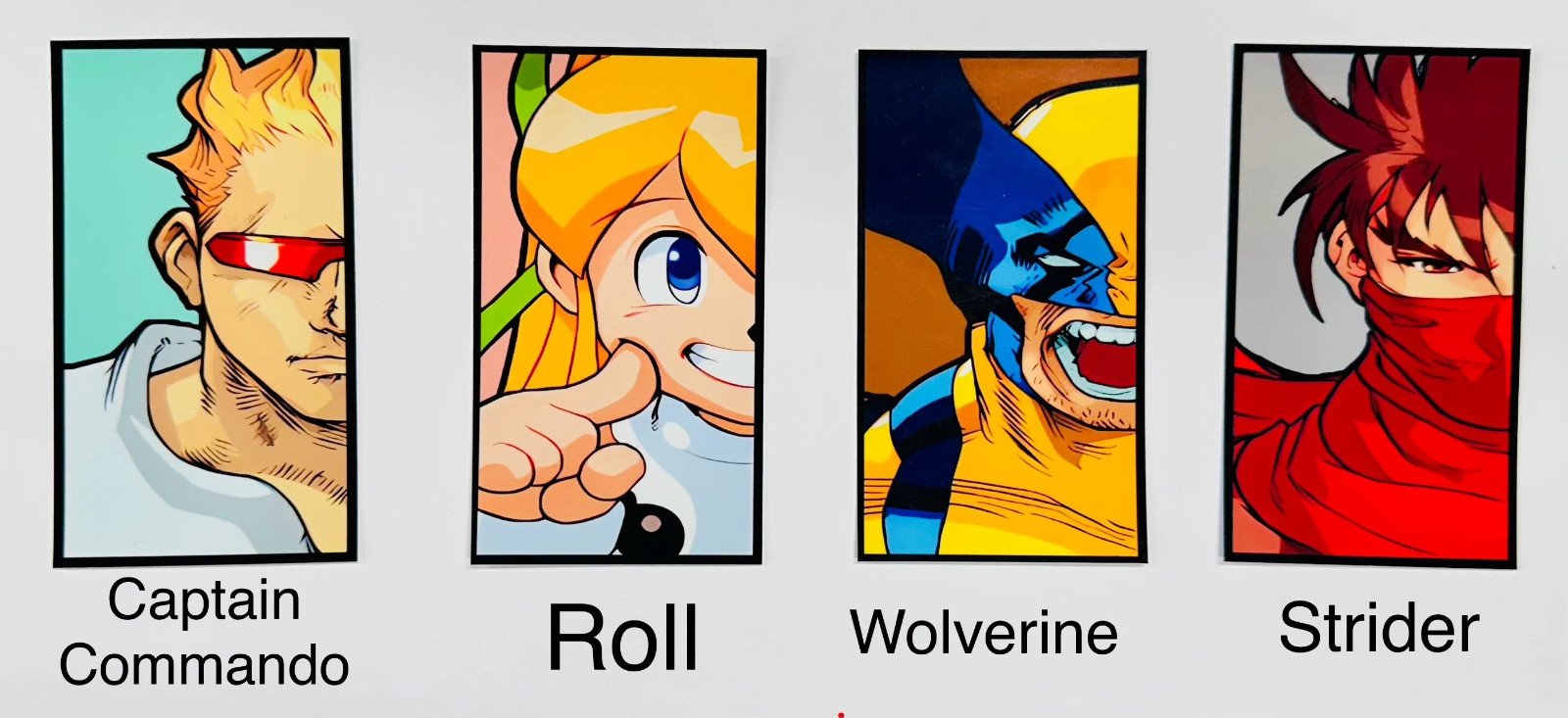 Marvel vs. Capcom: Clash of Super Heroes Vinyl Stickers