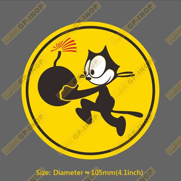 VF-31 Felix ROUND STICKER GRUMMAN TOMCAT F14 Vinyl Sticker laptop luggage car
