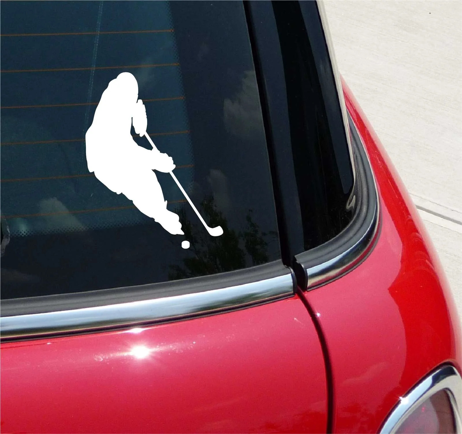 HOCKEY #1 ICE PUCK STICK SHOT GRAPHIC DECAL STICKER ART CAR WALL DECOR