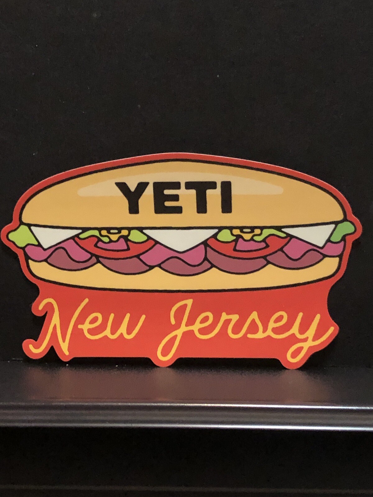 RARE Yeti New Jersey Hoagie Sub Sticker