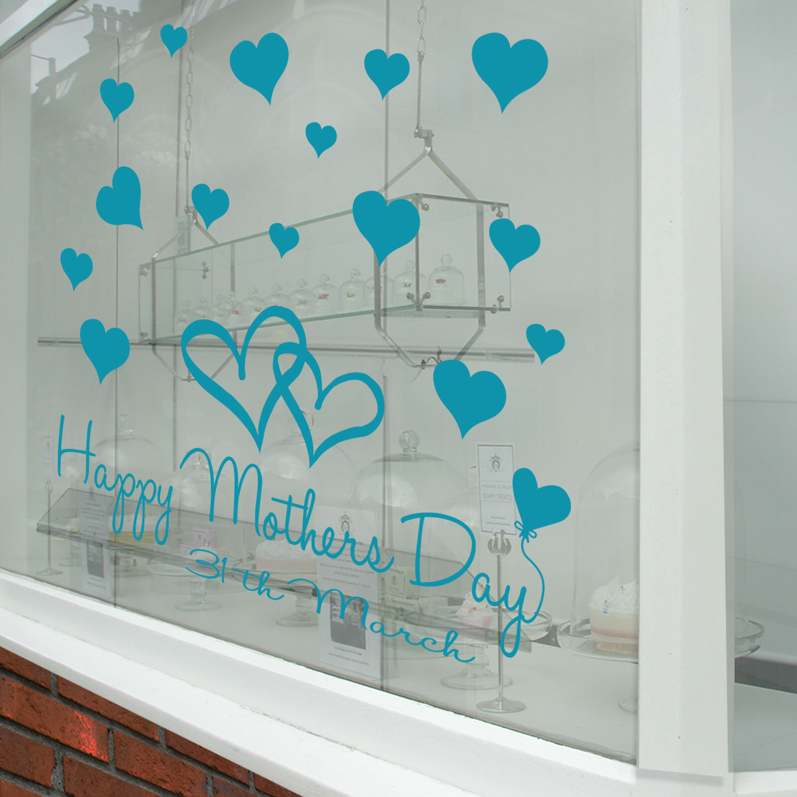 Happy Mothers Day Wall & Window Stickers Mother Decals Shop Window Display A339