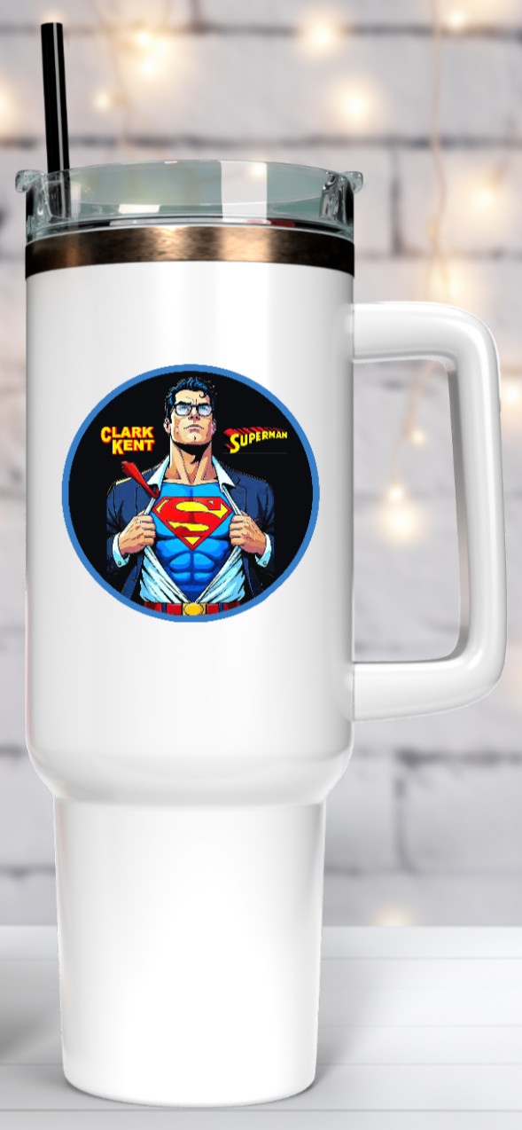 Superman (Clark Kent ) – 4" Handmade Vinyl Decal Vehicle Cooler Laptop Decor 26