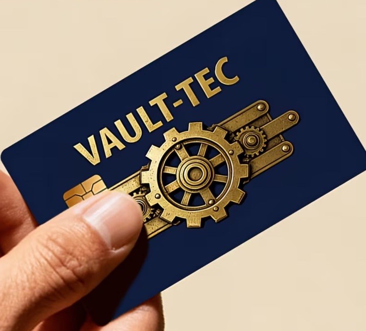 Vault Tec Credit Card Debit Card Skin Funny Decal Wrap Sticker Decal Fallout