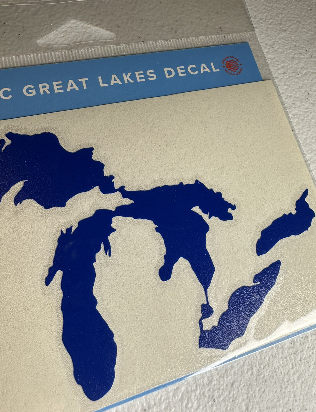 Michigan Great Lakes Window Vinyl Sticker Decal – Royal Blue Solid Color