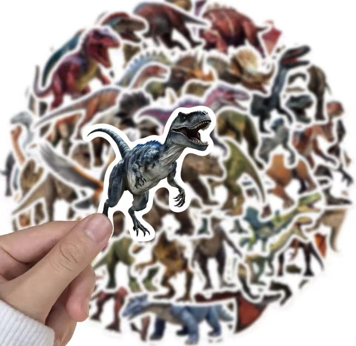 Jurassic Dinosaur Stickers 50pk Mix Fun Dino Style Matte Stickers FREE SHIPPING