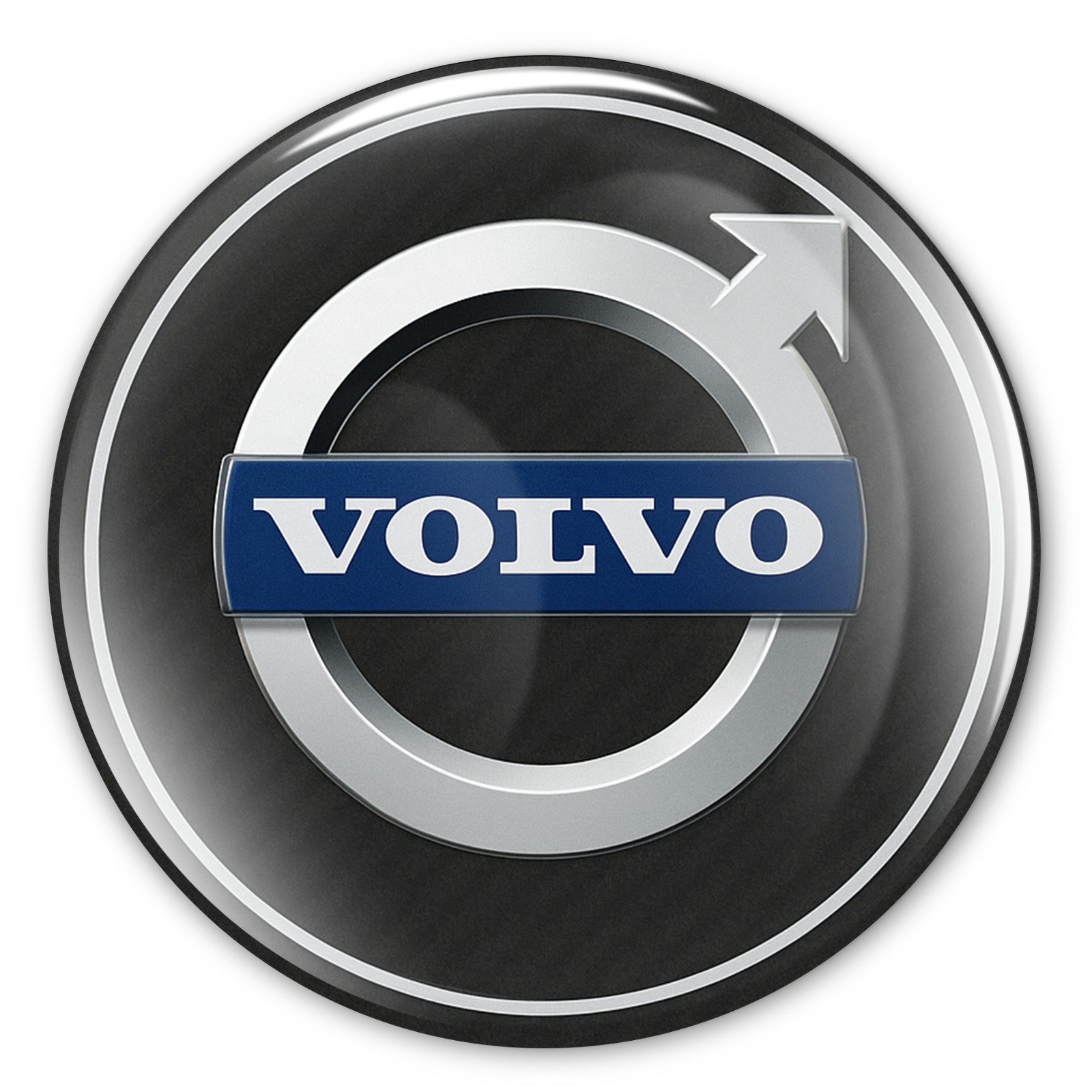 Volvo Decals Stickers Glossy 4pcs Epoxy Rim Wheel Badge Center caps 15- 100mm