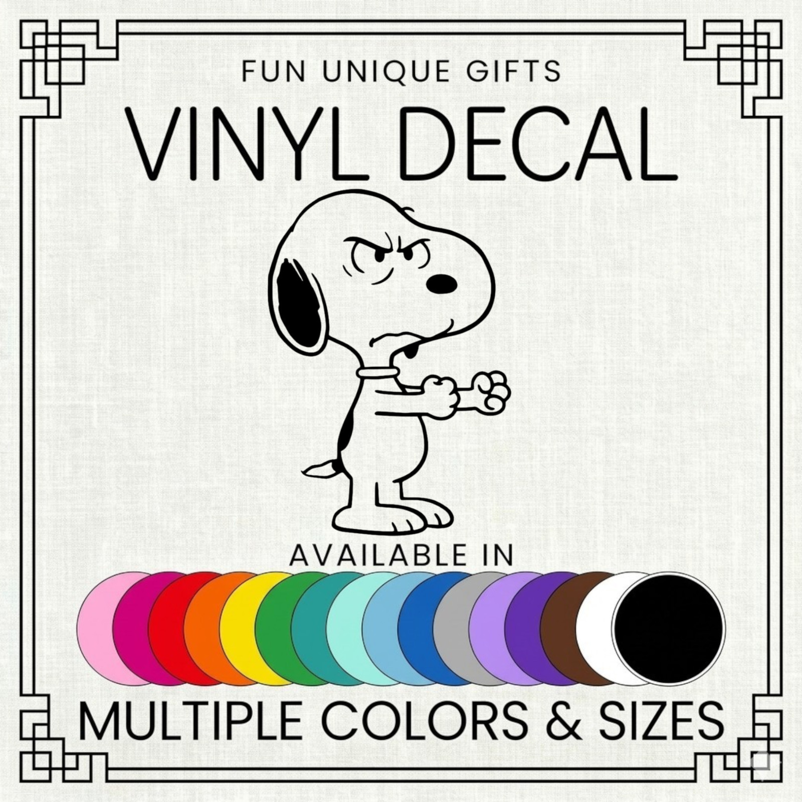 Snoopy Vinyl Decal Sticker -Multiple Colors & Sizes- SHIPS FREE!