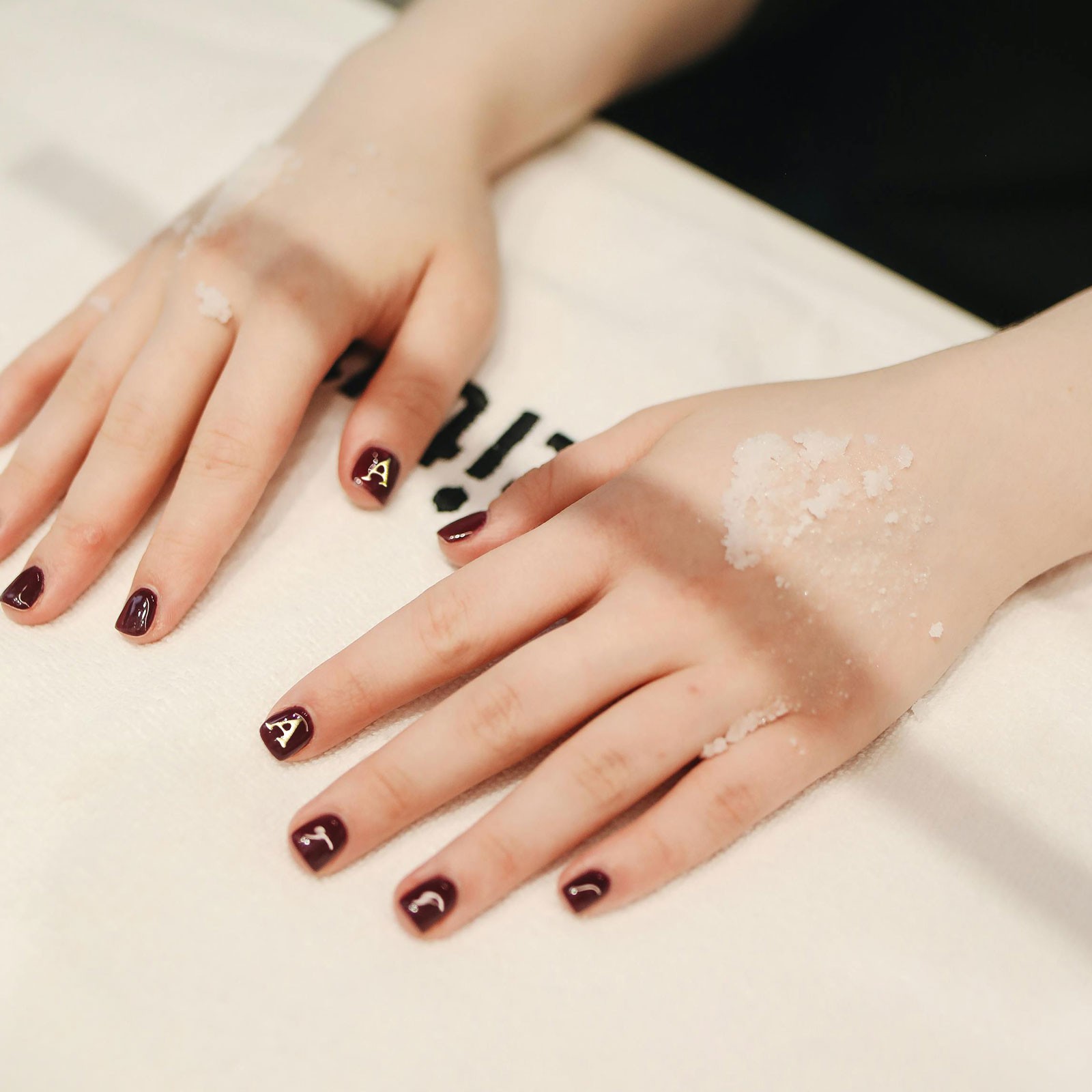 6 Sheets Letter Nail Stickers Self-Adhesive Alphabet Nail Stickers DIY White
