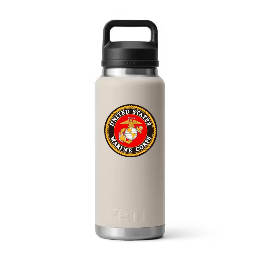 Marine Corps Decal | 3" Round | 3D Waterproof Decal | Car Truck Window