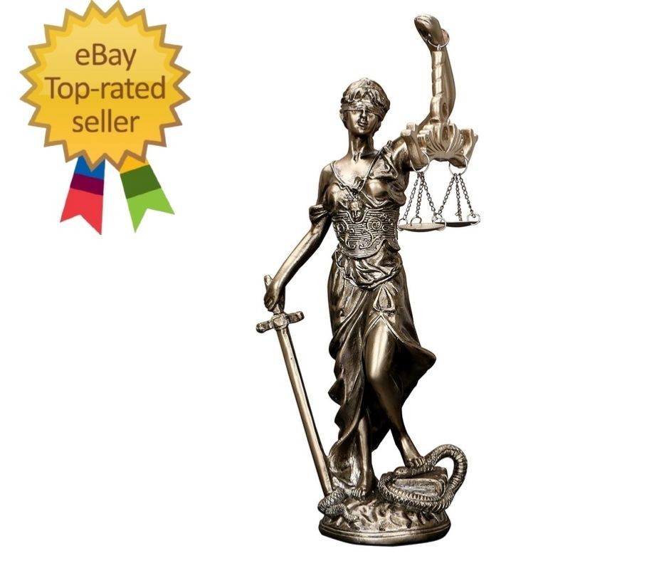 12 in Lady of Justice Statue Lady Justice Law Statue Blind Goddess of Justice Sc