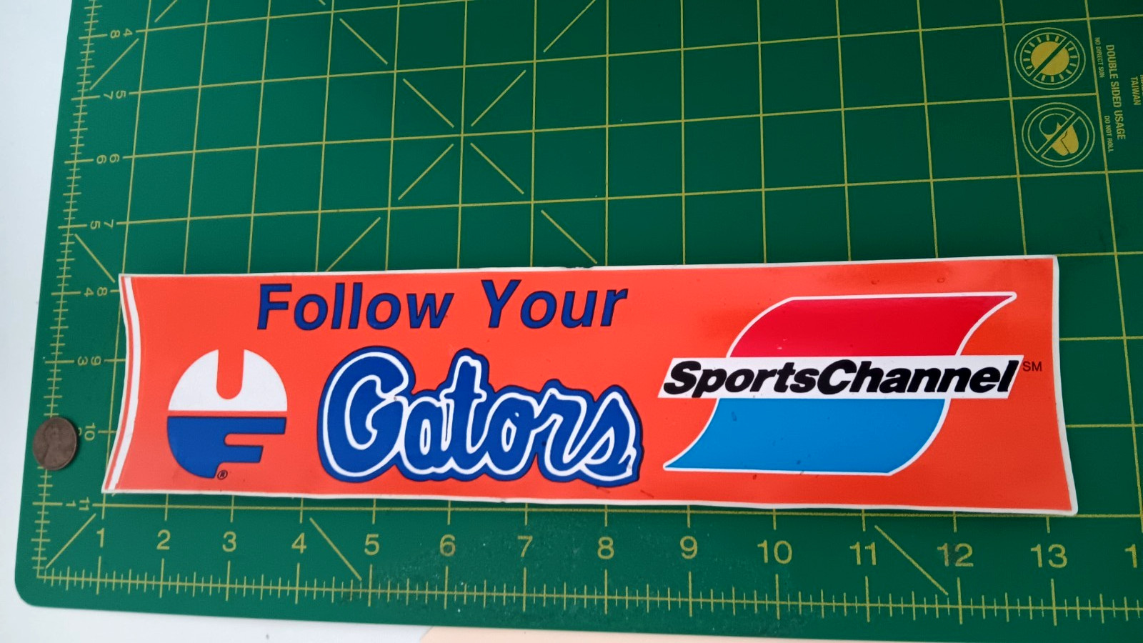 VINTAGE FOLLOW YOUR GATORS Sticker Decal OLD STOCK ORIGINAL
