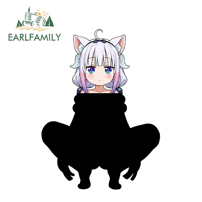 EARLFAMILY 5.1" Kanna Kamui Waifu Anime Girl Car Sticker Artistic Bumper Decals