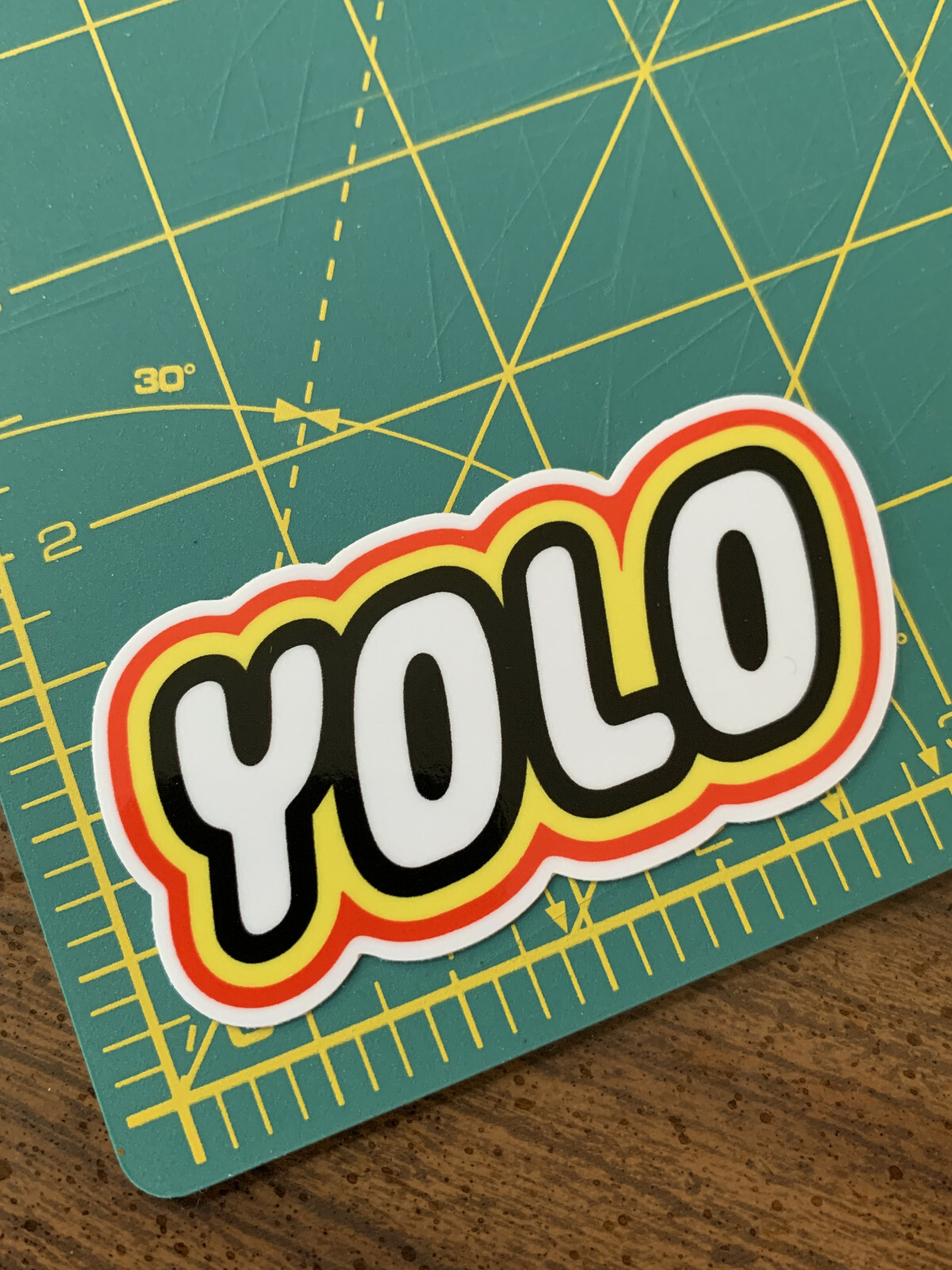 YOLO LEGO logo parody High Quality Premium Vinyl Sticker for Bottle Car Laptop