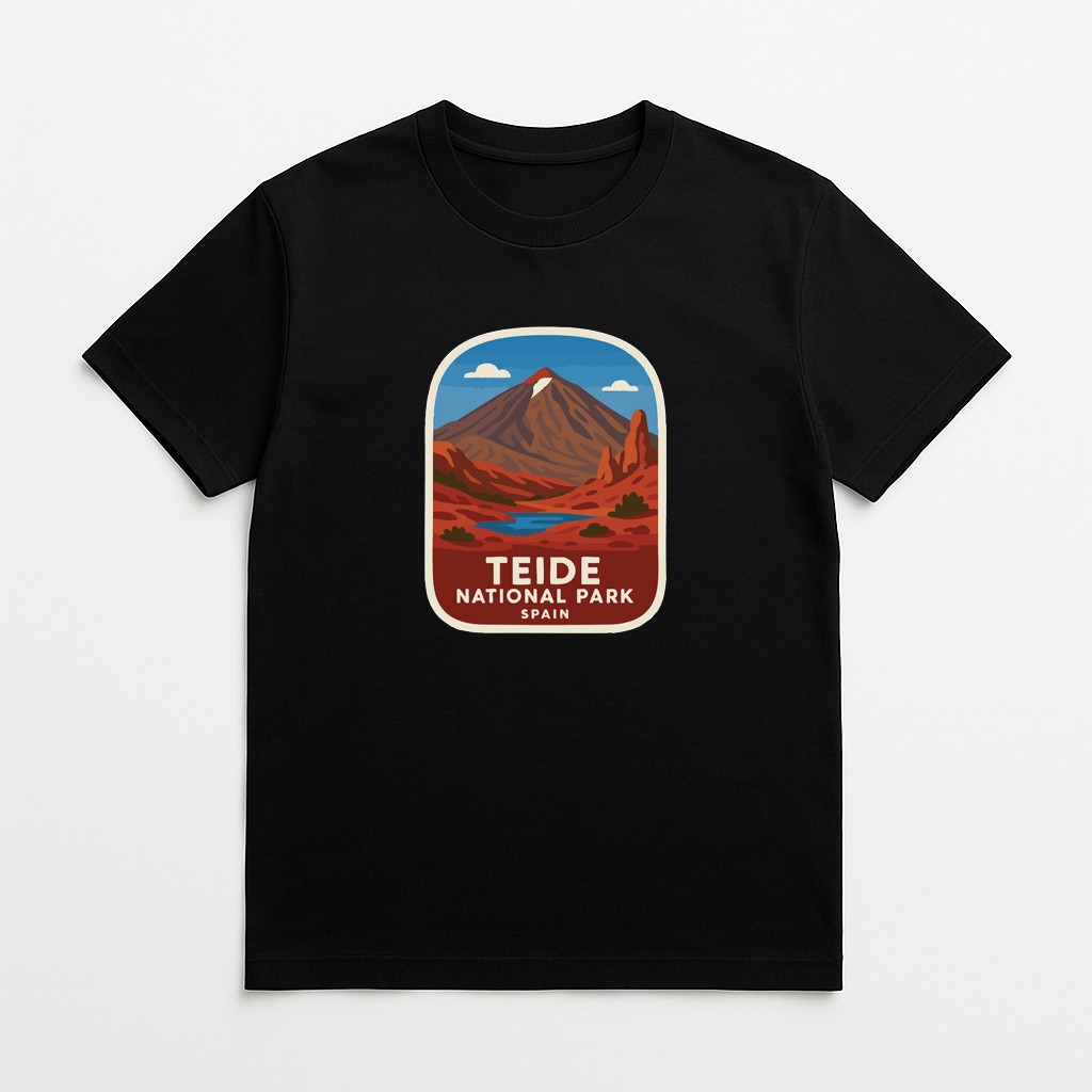 Teide Spain Iron On Heat Transfer Vinyl HTV Die-Cut World National Parks